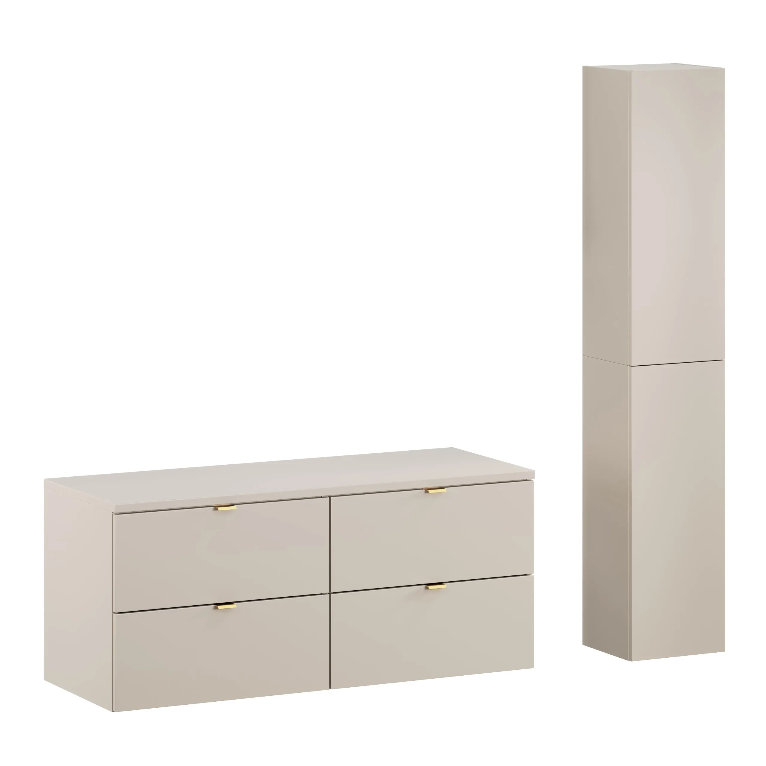 Zestaw meblowy SET-DC 120cm z blatem i Szafką wysoką