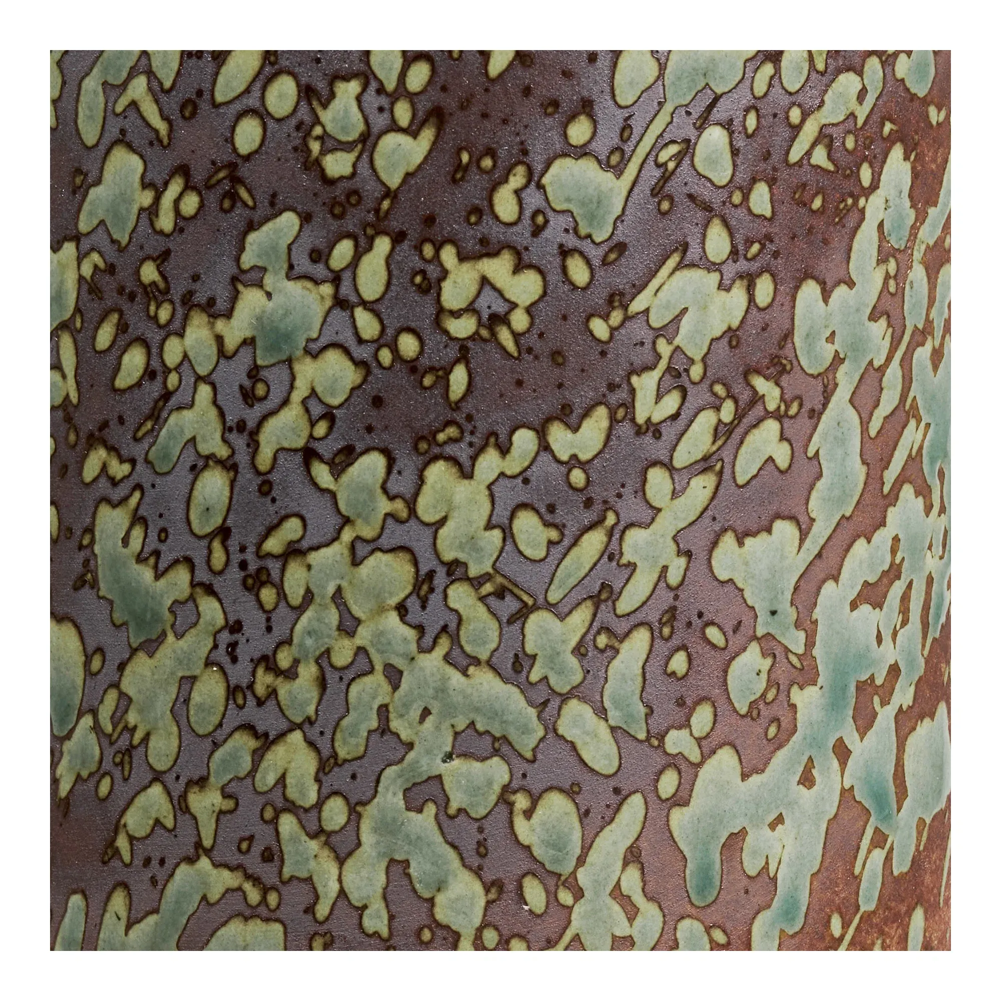 Wazon ceramiczny VASE ciemnobrązowy zielony — zdjęcie 6