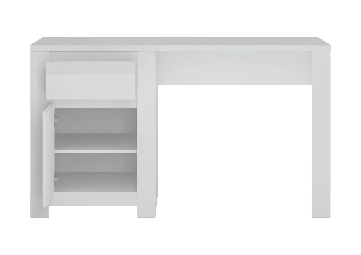 Biurko z szafką i 1 szufladą NOVI NVIB01 Biały - 6000000007881