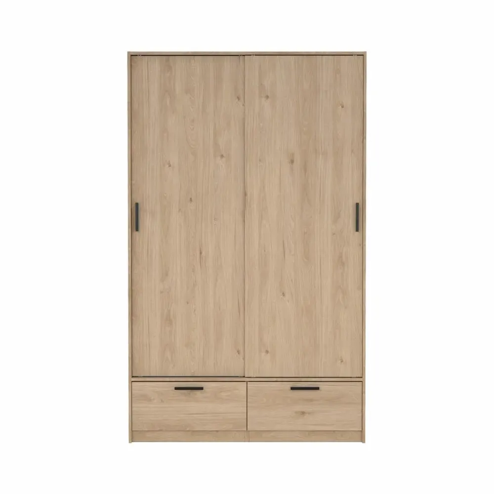 Szafa 2-drzwiowa z 2 szufladami LINE 120 cm Jackson Hickory - TV_74324HLHL