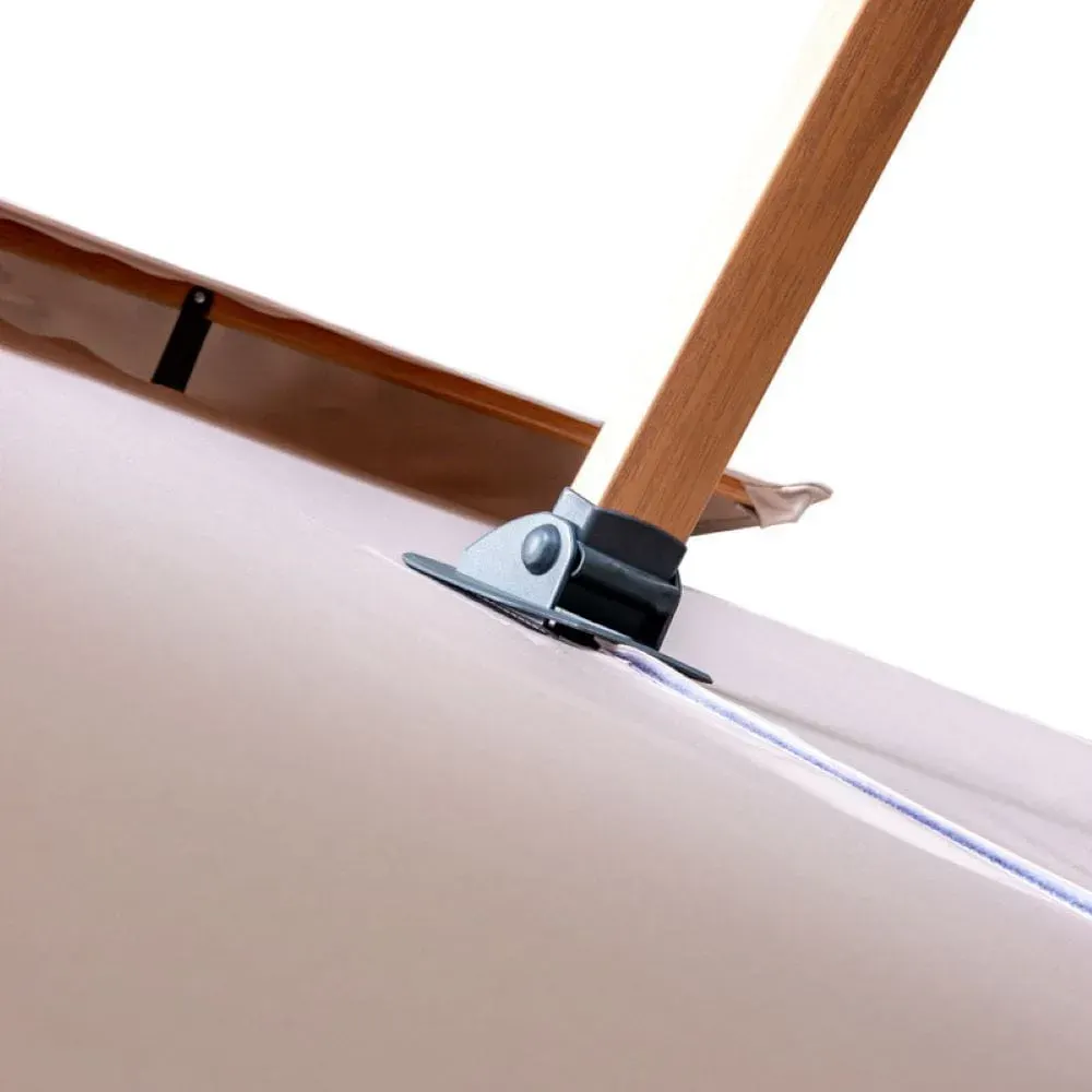 Parasol ogrodowy ROMA MID mechanizm obrotowy 360 st. beżowy 300x300x250 - MI_5907768278311