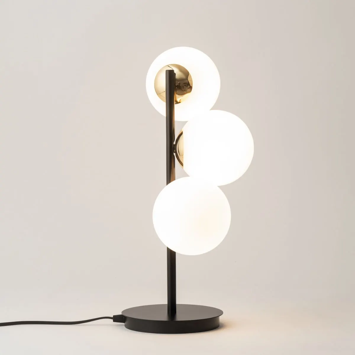 Lampa stołowa PIANO 3 biało-czarna