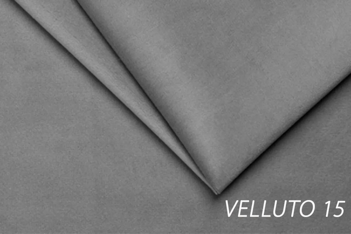 Łóżko Nicole / 140x200 / Velluto 15 / złote nogi - szary - B_158872