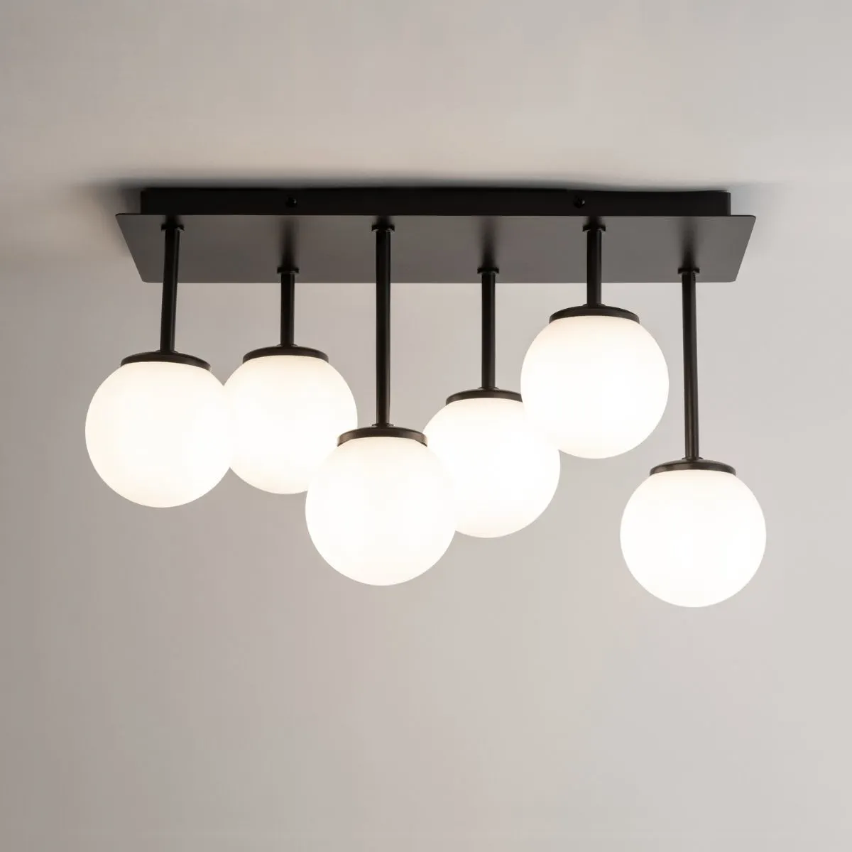 Lampa sufitowa TULIA 6 biało-czarna - SI_33501