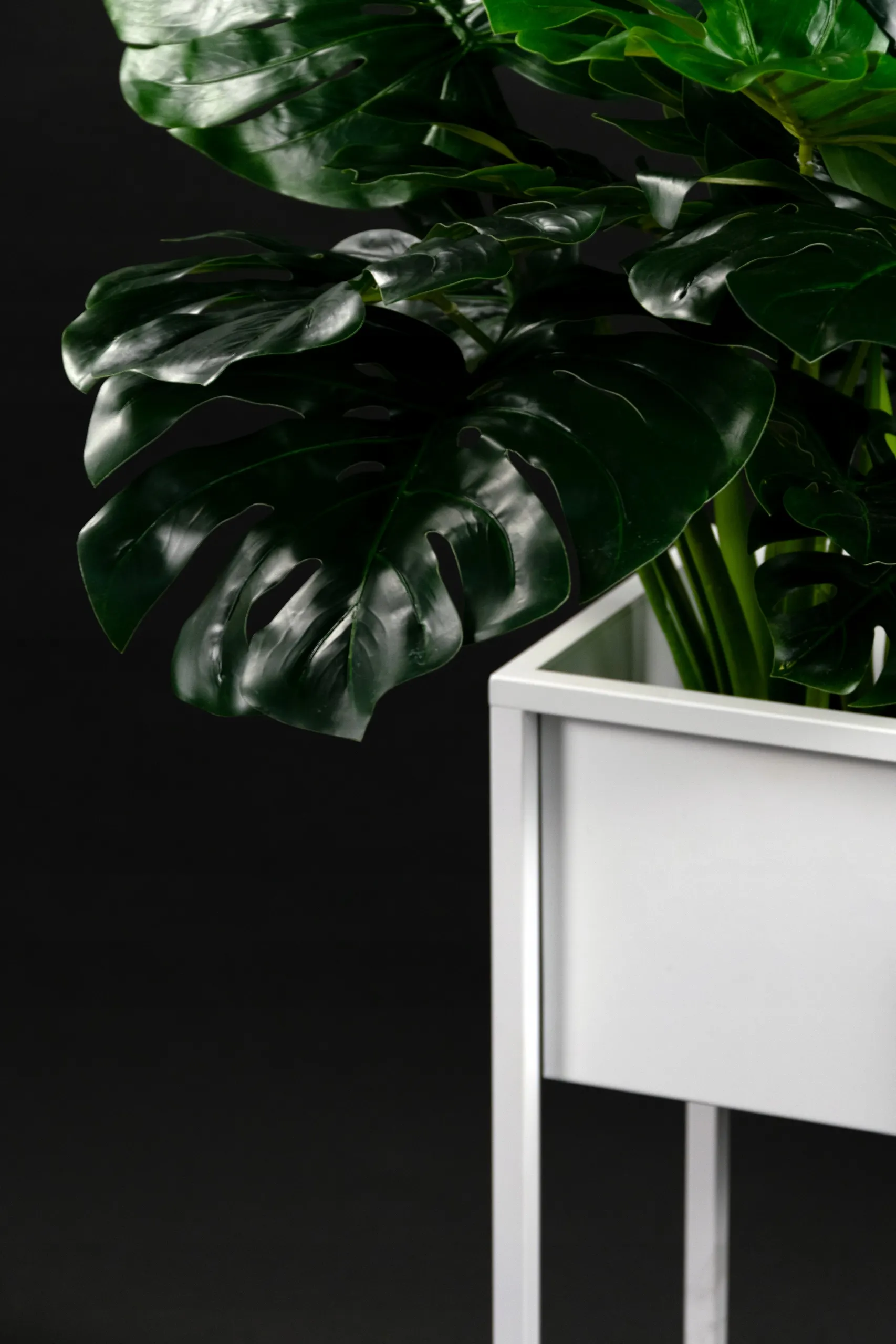 DONICZKA-osłonka na donice metalowa MONACO S biała - LD_TZ000105