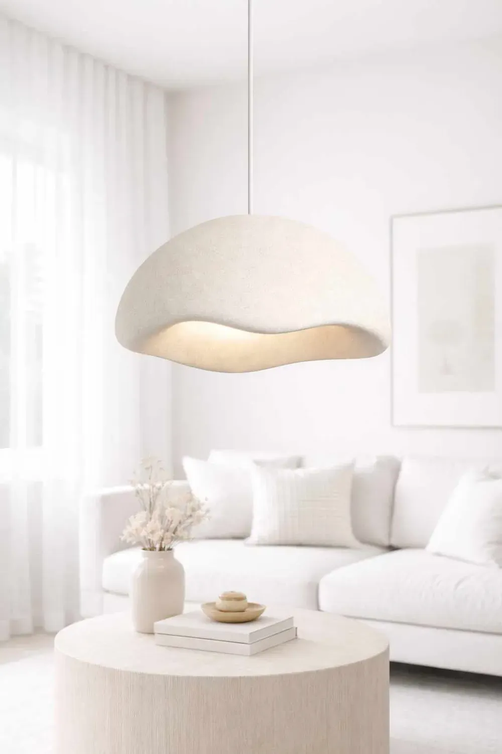 Lampa wisząca LM-01-BBYBT4 kremowa 3-punktowa