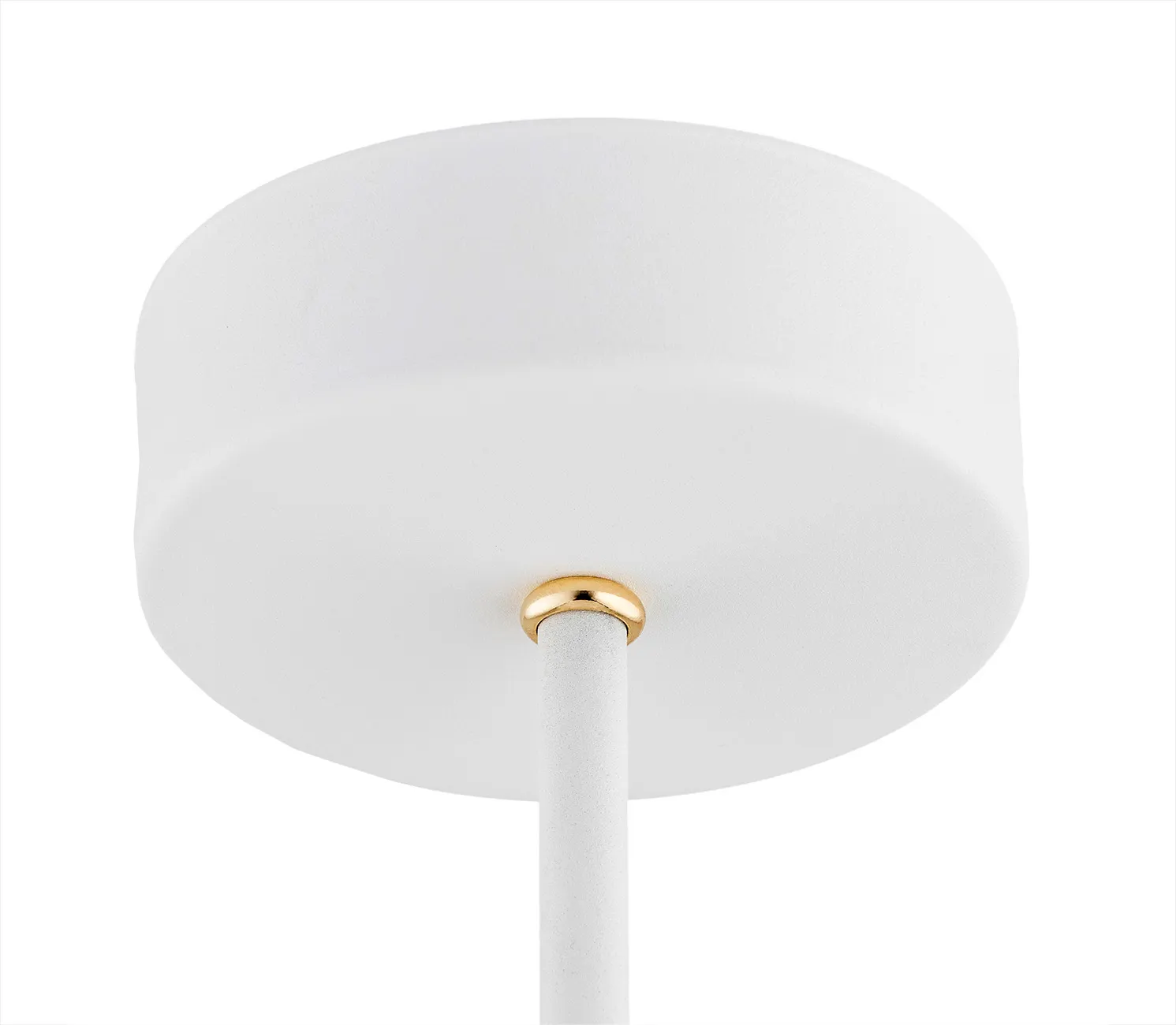 Żyrandol CHARLOTTE biały, mosiądz 92x75 cm - 2117