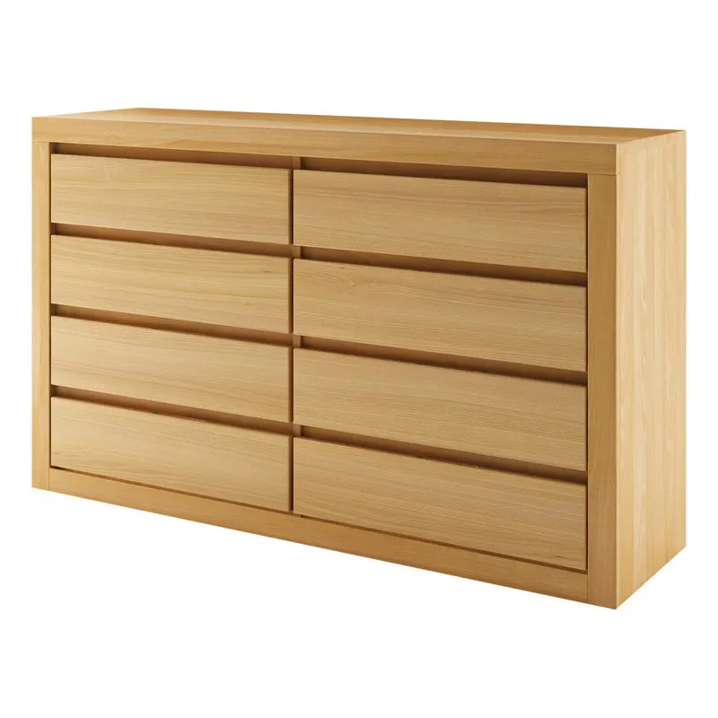 Komoda bukowa KD406 Surowy nielakierowany DREWMAX
