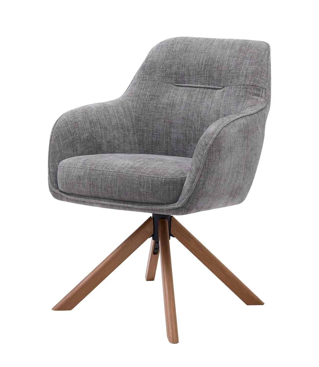 Krzesło obrotowe AVOLA z podłokietnikami - grafitowy