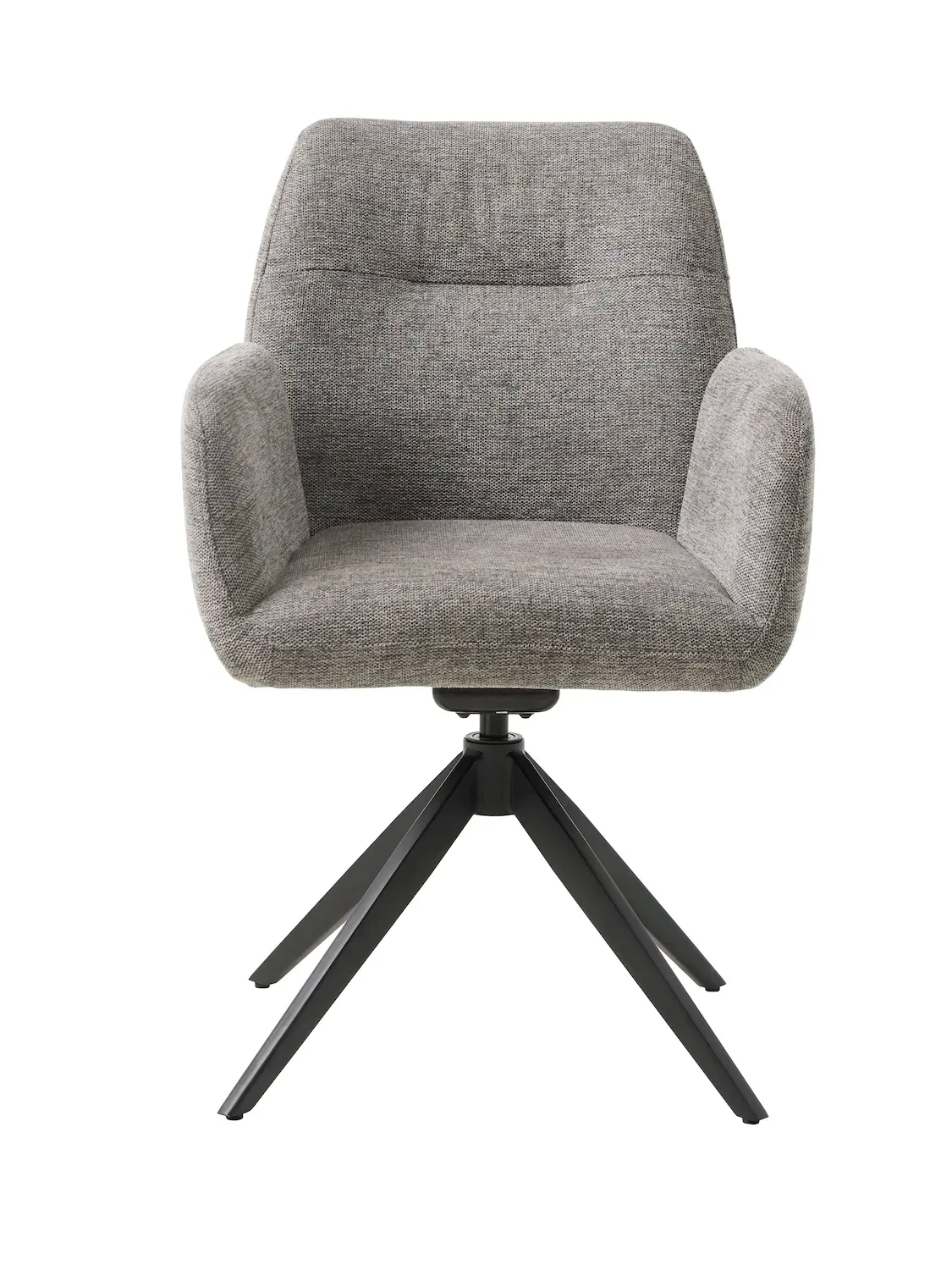 Krzesło obrotowe ROXANA z podłokietnikami szare - UN_54930004