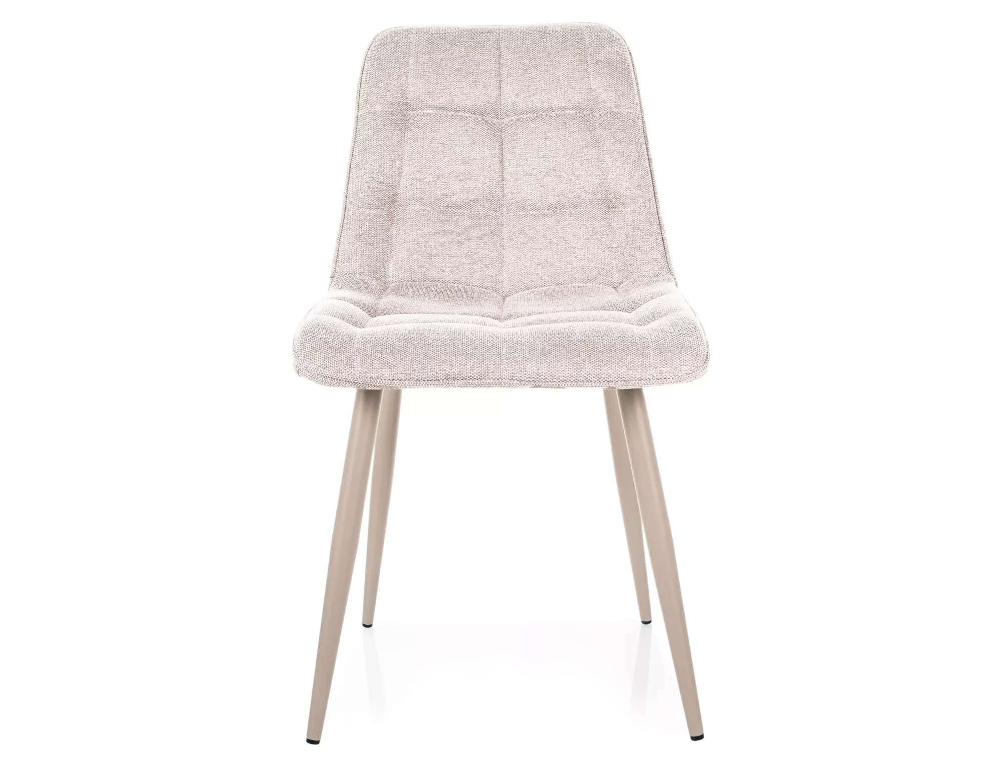 Krzesło tapicerowane CHIC Brego 22 jasnobeżowe kaszmirowe nogi - CHICBRKJBE