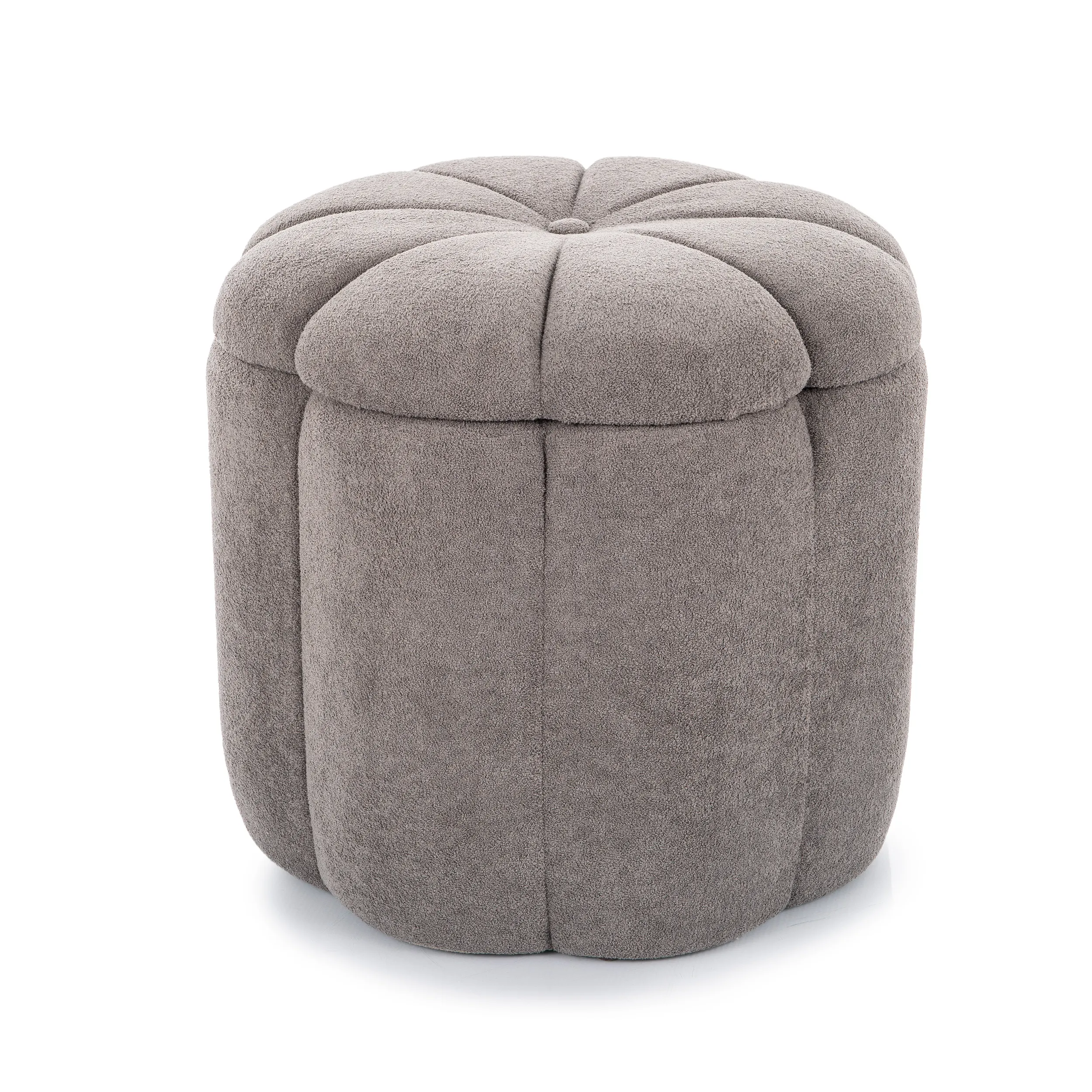 Puf ze schowkiem TUP 45 cm szary