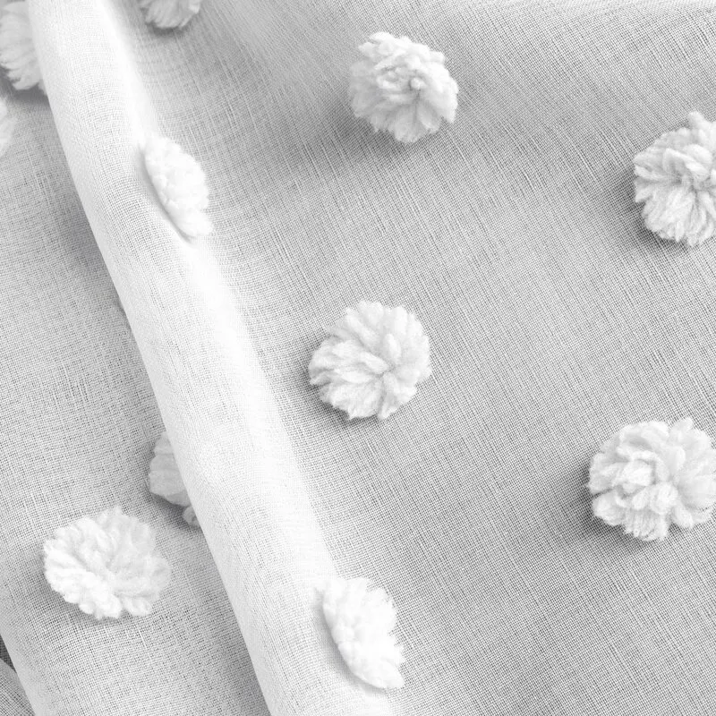 ZASŁONA GOTOWA D91 STELLA NA TAŚMIE 140X270 CM BIAŁY - EU_370895