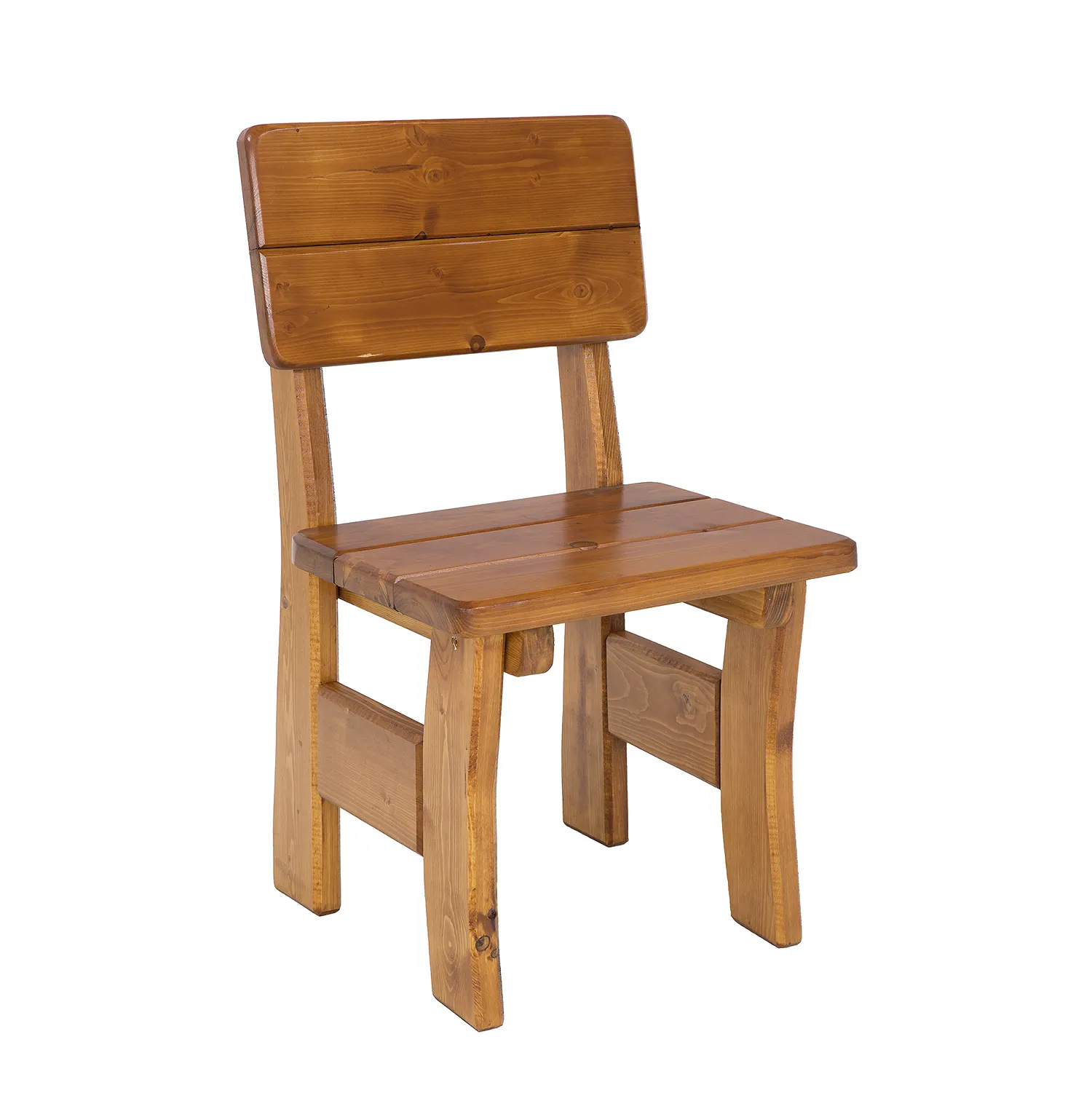 Krzesło ogrodowe drewniane HUGO świerko kolor świerk dąb Drewno, Meble, Krzesło, Sklejka, Drewno drzewne