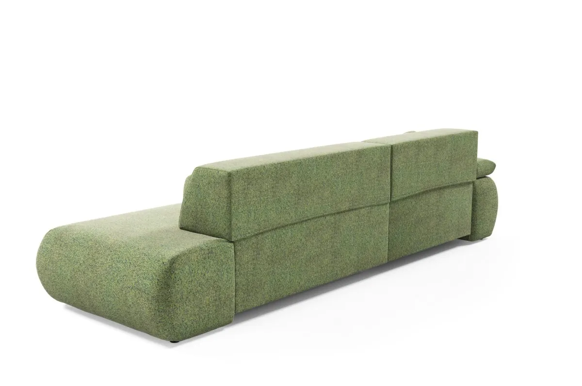 Narożnik rozkładany z pojemnikiem PUENTE 286 cm lewostronny zielony - PUENTE_NAR_PUENTE34_L