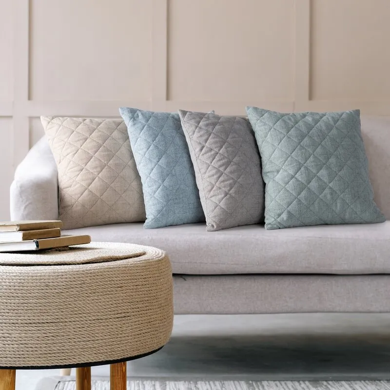 POSZEWKA LEN 1 45X45 CM BEŻOWY - EU_416794