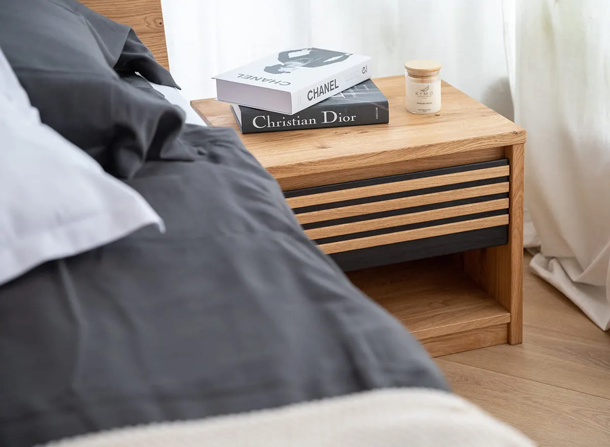 Szafka nocna dębowa Ravello - ZIRAVS01