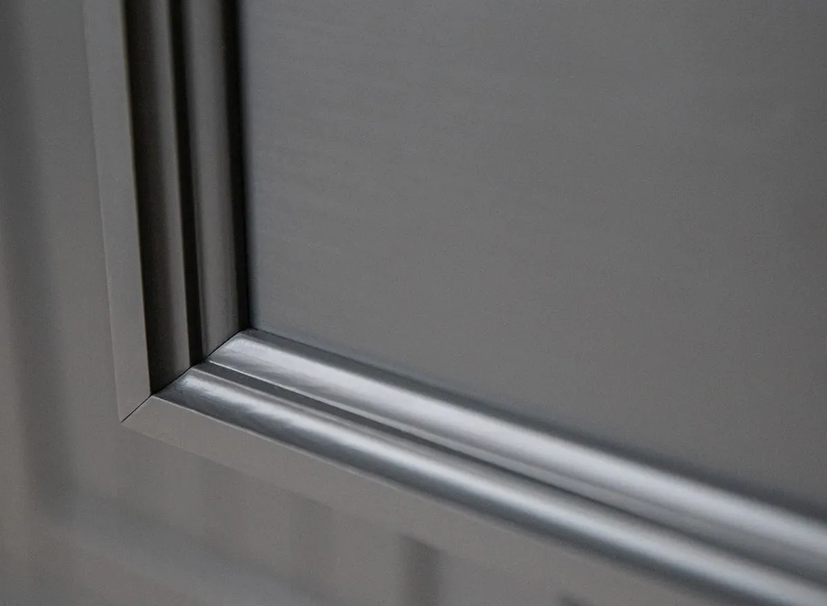 Komoda z 5 szufladami BELLUNO ELEGANTE grafit, naturalna sosna - PL005G/P