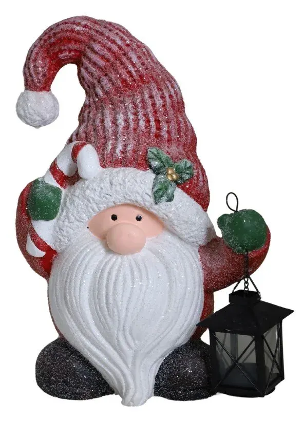 MIKOŁAJ z latarenką czerwony MIKOŁAJ z latarenką czerwony