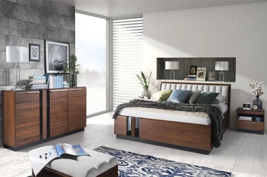 Taboret PORTI 81 z tapicerowanym siedziskiem drewniany dąb antyczny czarny 60x46x36cm - TH-100-1219