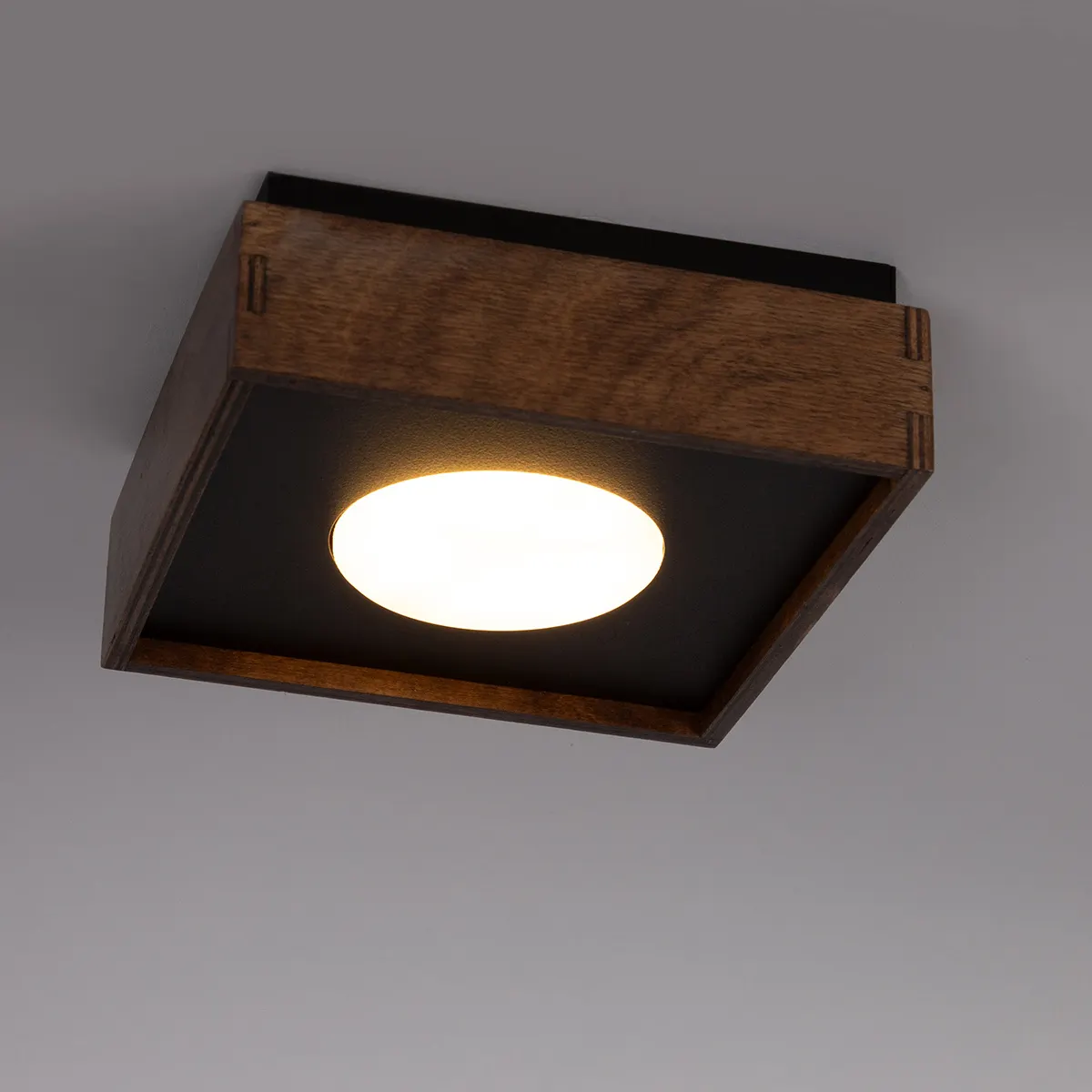 Lampa sufitowa/plafon DALIA 1 czarno-brązowy - SI_41000