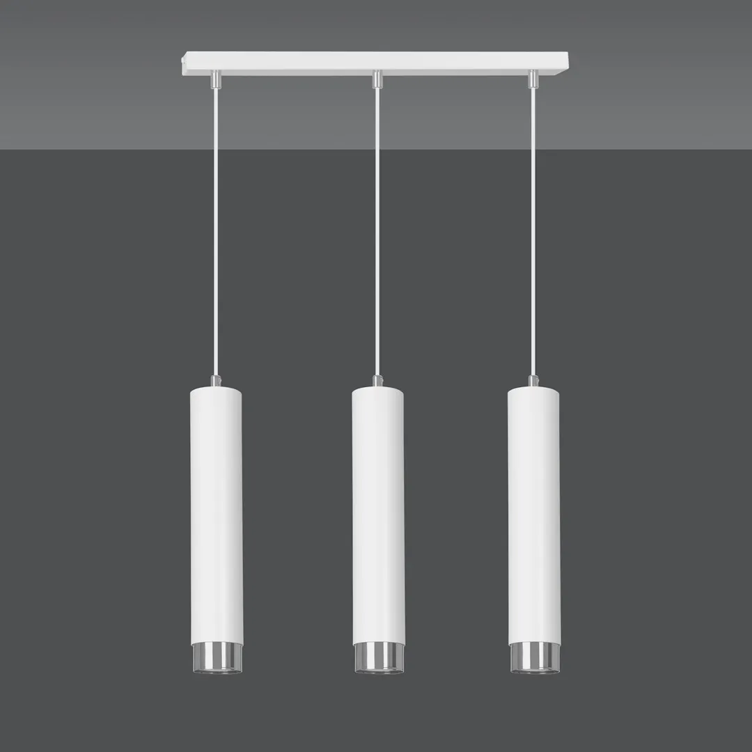 Lampa wisząca KIBO Biały/Chrom 641/3 - 641/3