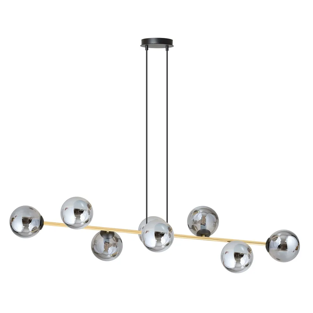 Lampa wisząca GRAVITY 8 czarny złoty grafitowy — zdjęcie 2