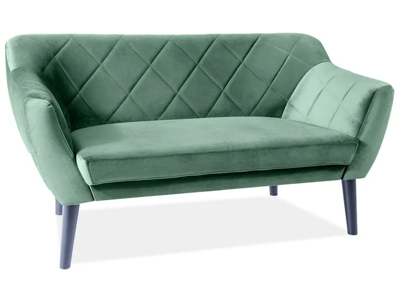 Sofa 2-osobowa KARO 2 VELVET Bluvel 78 zielona buk Signal — zdjęcie 3