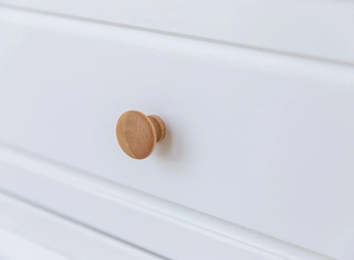 Szafka RTV mała MARONE ELITE z 2 szufladami - biały, złocisty - PLMEL09