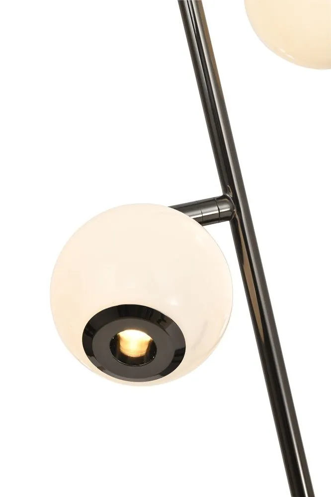 Lampa stołowa LUBERON dwójka LED czarny chrom — zdjęcie 4