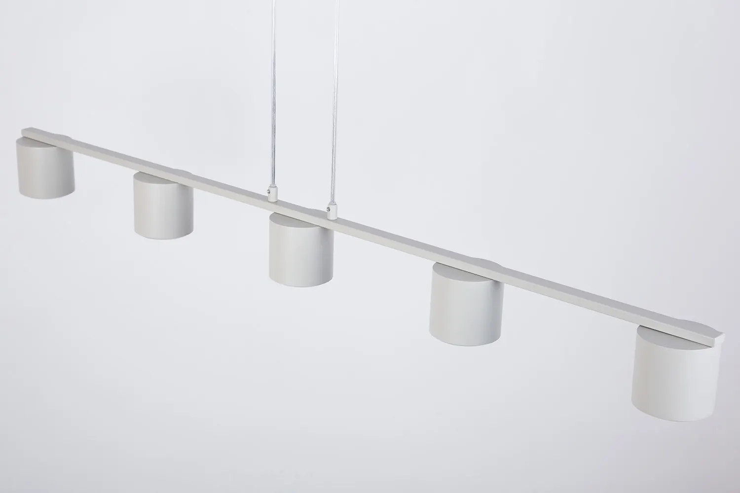 Lampa wisząca stalowa MILA 5 szary beż - SI_41357