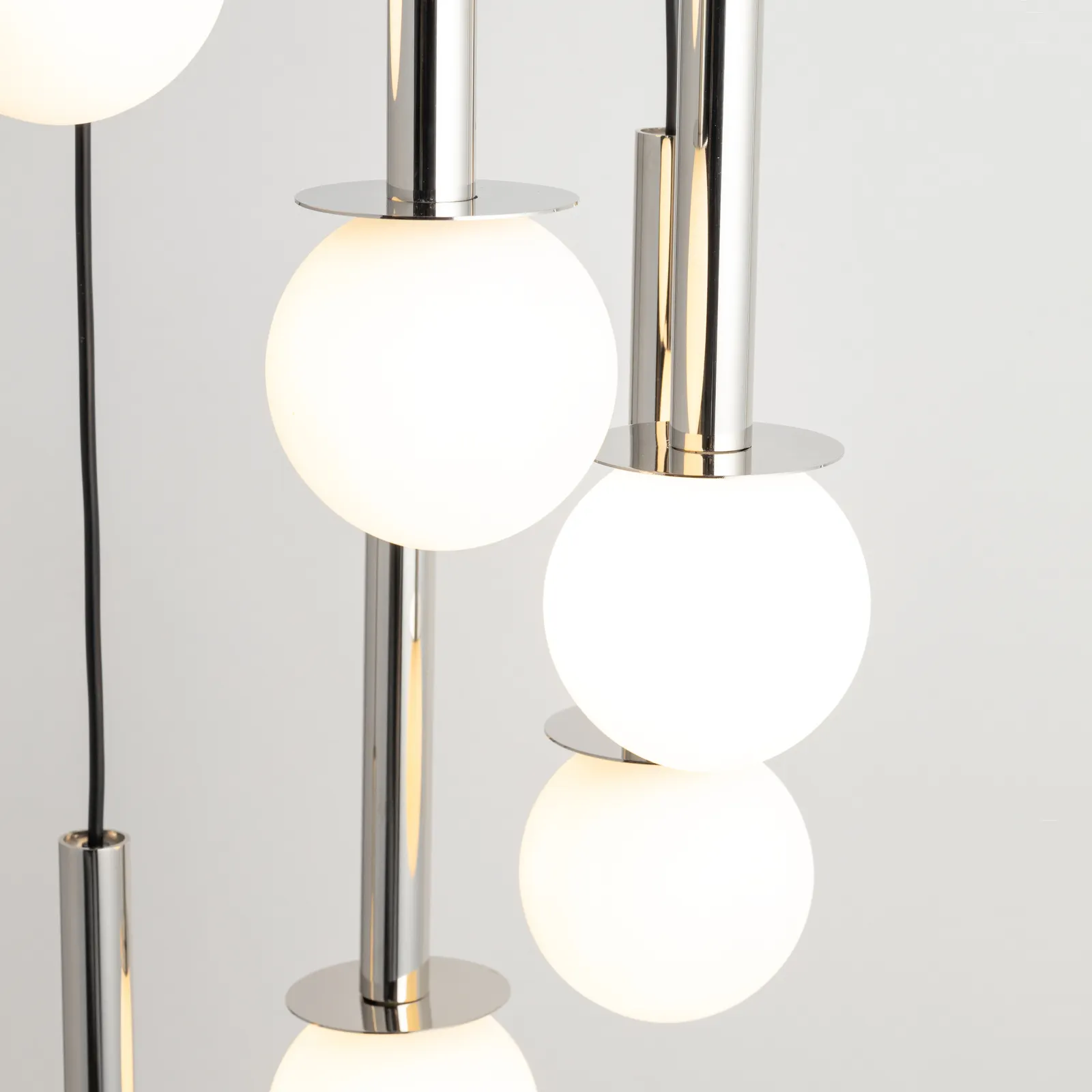 Lampa wisząca DAISY 7 czarno-srebrna - SI_40766