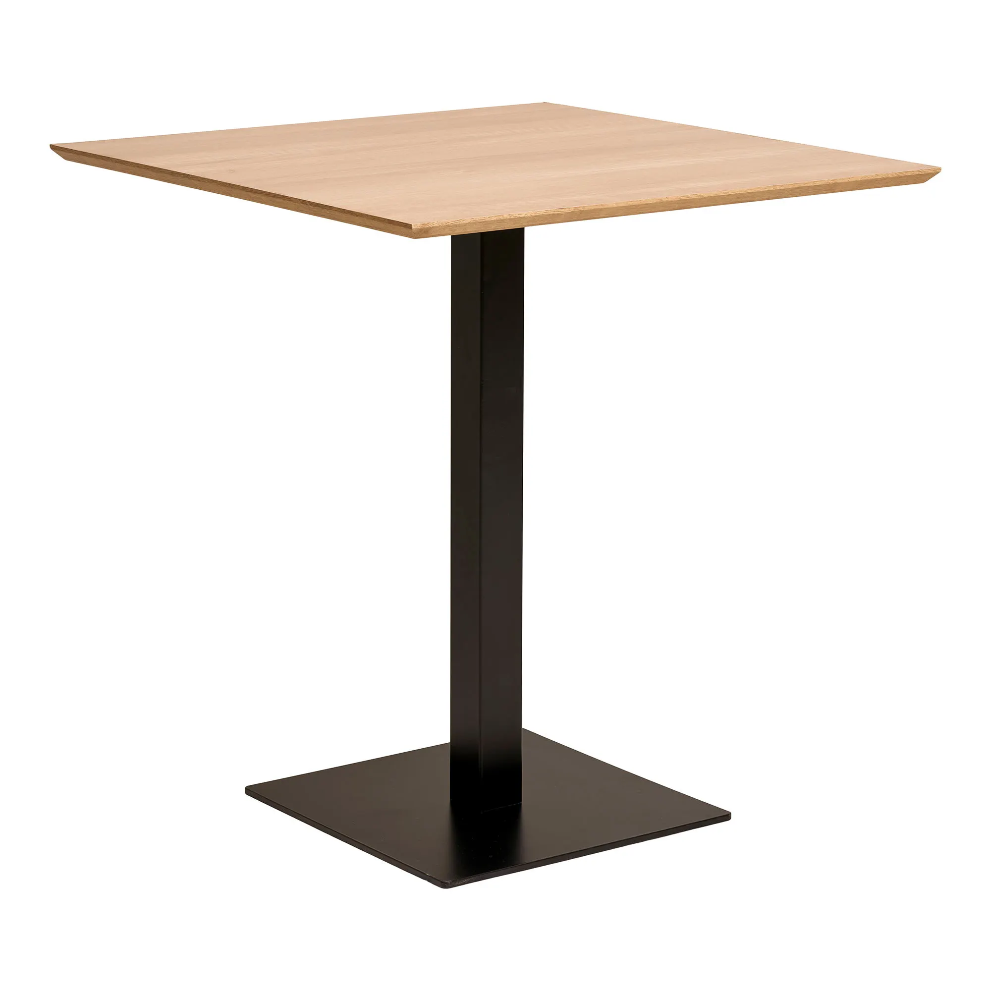 Stół na metalowej podstawie FANO kwadratowy - efekt drewna 70x70 cm