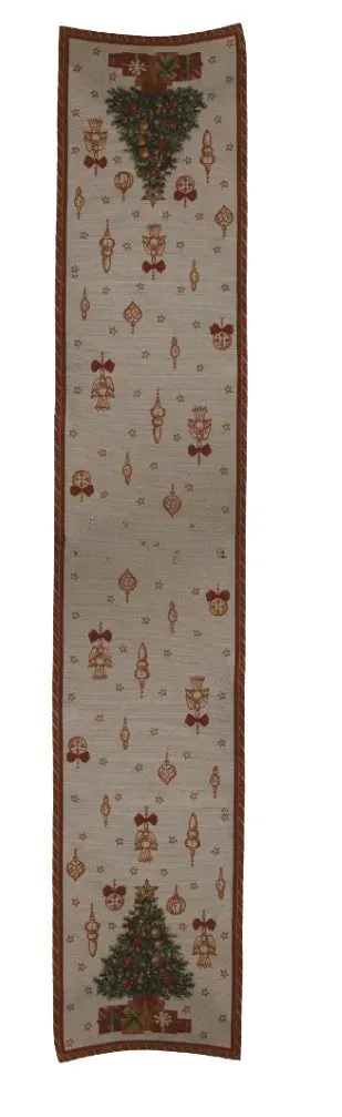 BIEŻNIK ze świątecznym wzorem 665 wielokolorowy