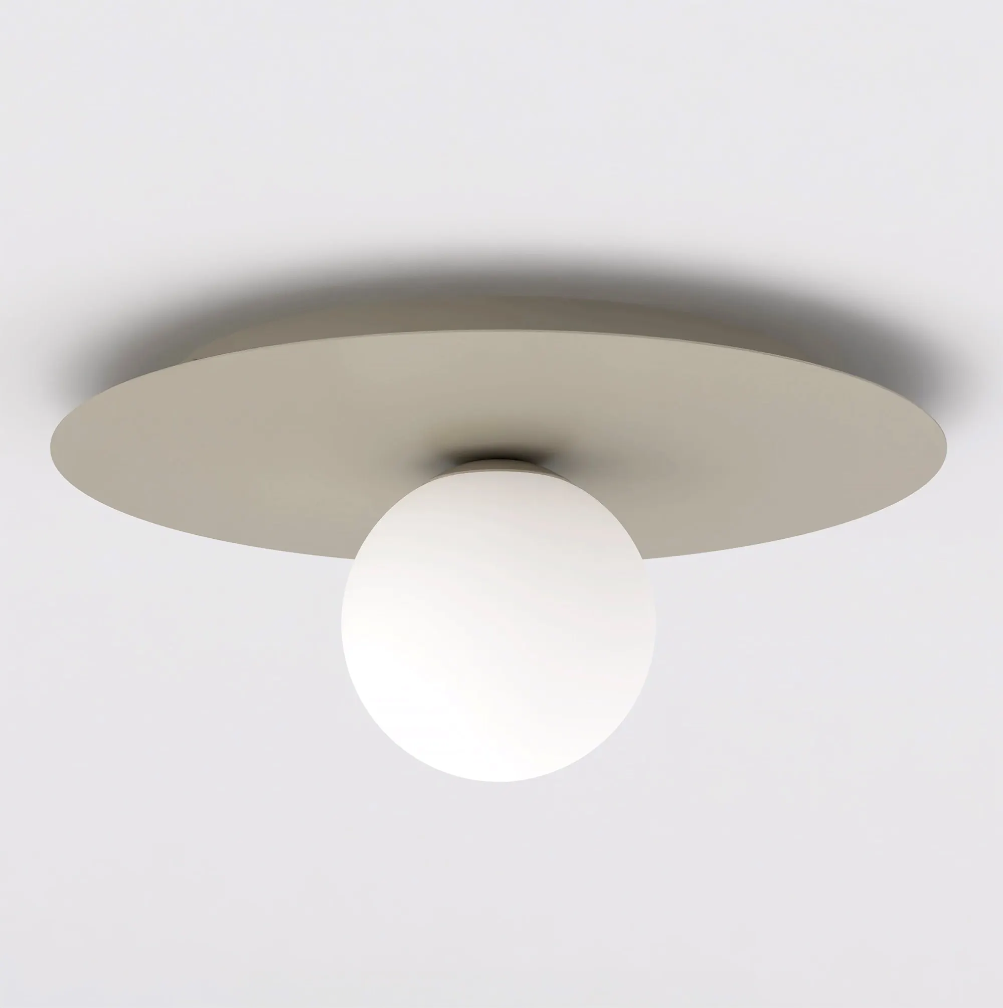 Lampa sufitowa SOLAR 1 MOKKA OPAL beżowy biały