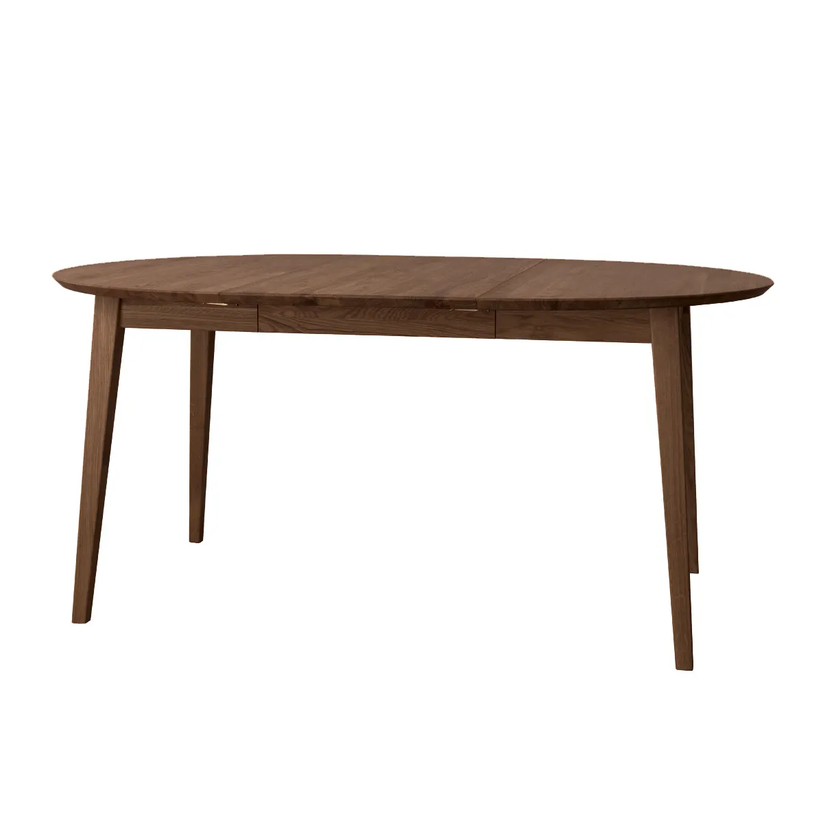 Stół dębowy okragły ORBETELLO rozkładany 110-160cm - tabacco