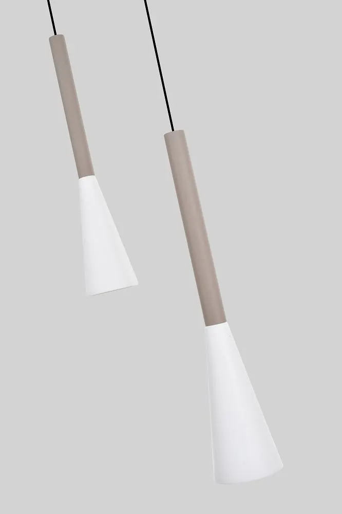 Lampa wisząca okrągła TROMPTO 3 LED kaszmirowa — zdjęcie 4
