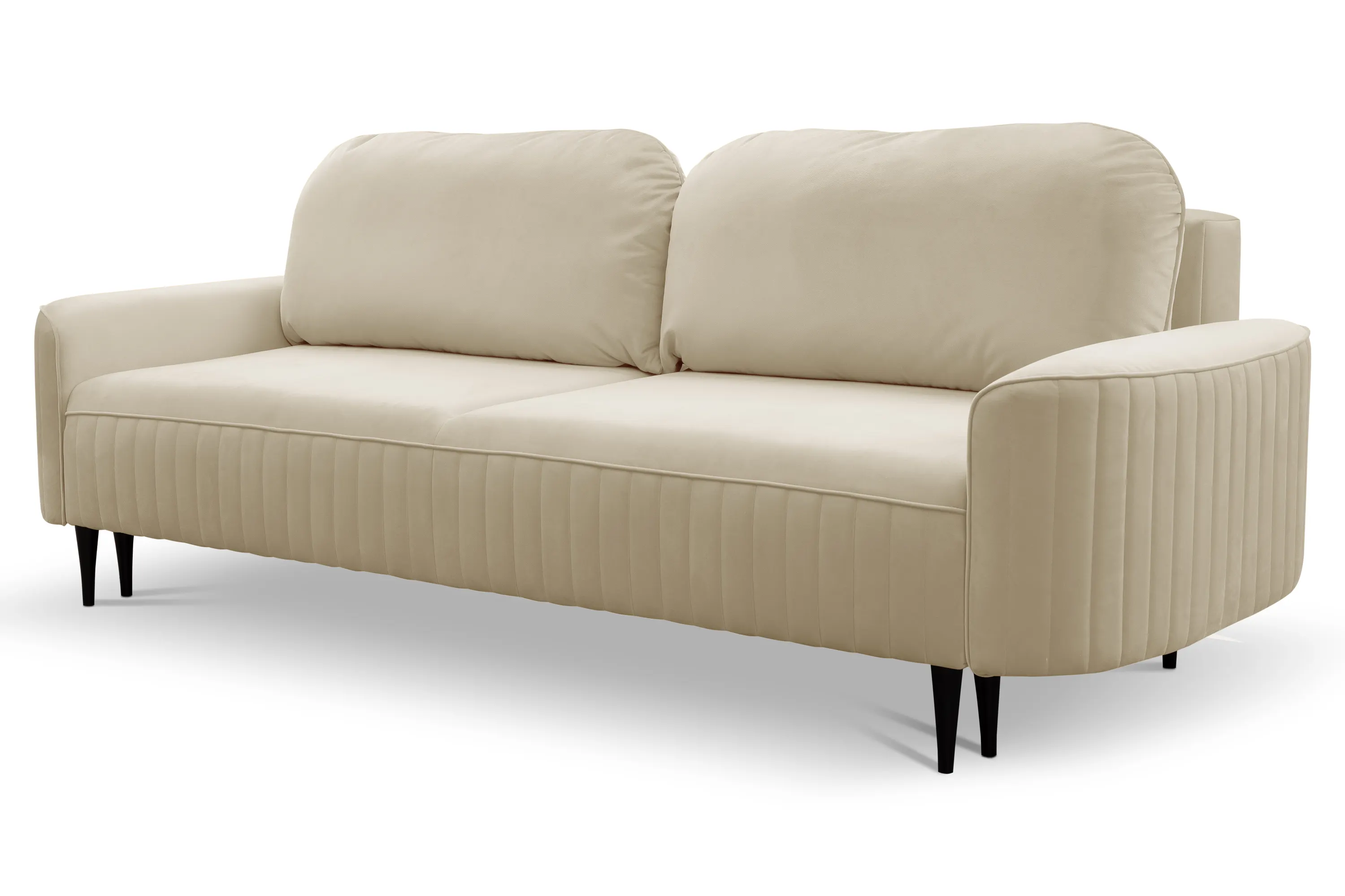 Sofa rozkładana z pojemnikiem VENA VELLUTO 244 cm beżowa