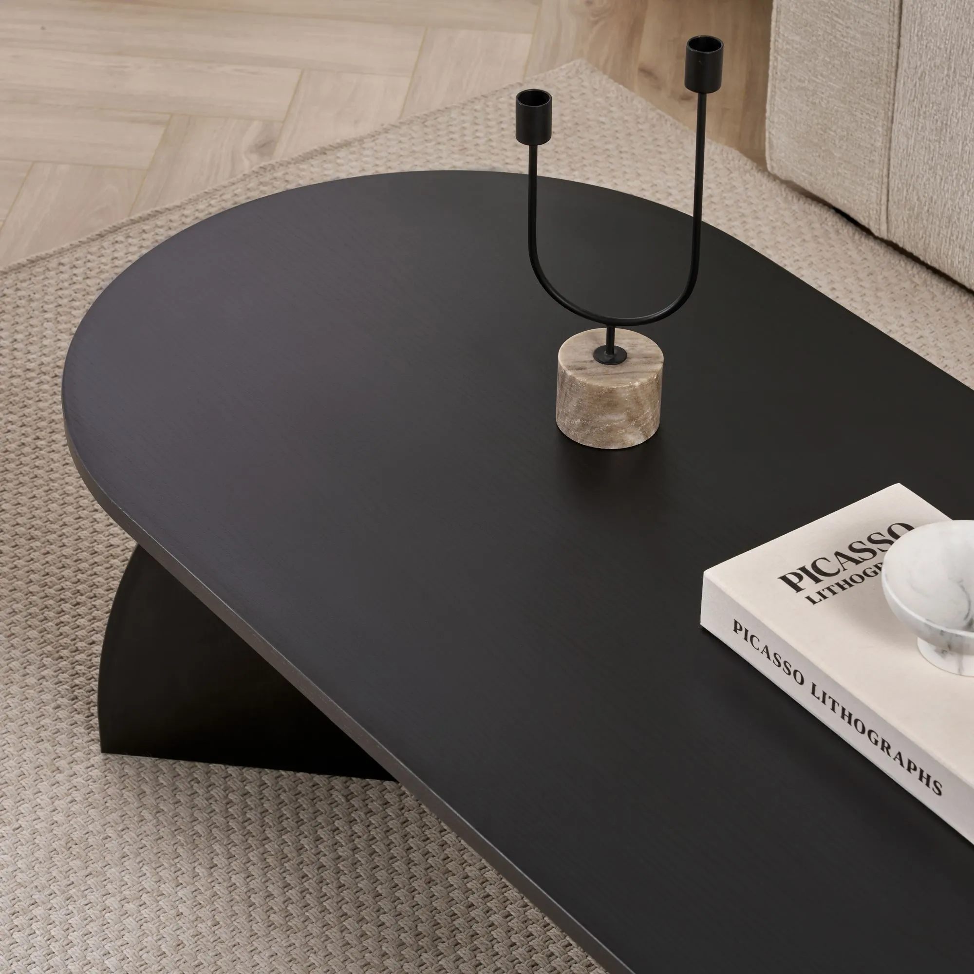 Stolik kawowy MELINA 60x120 czarny - ASI_632NRD1104