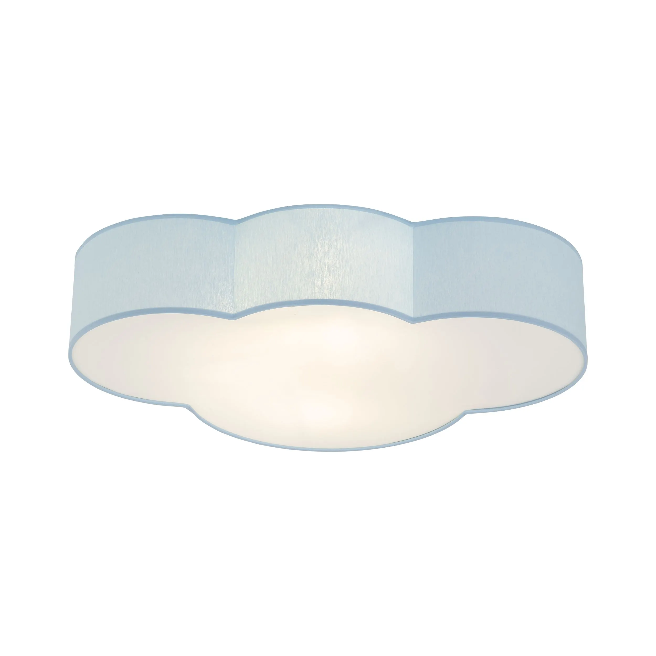 Plafon / Kinkiet CLOUD niebieski z białym kloszem w kształcie chmury 62x45x13cm - TK_6071