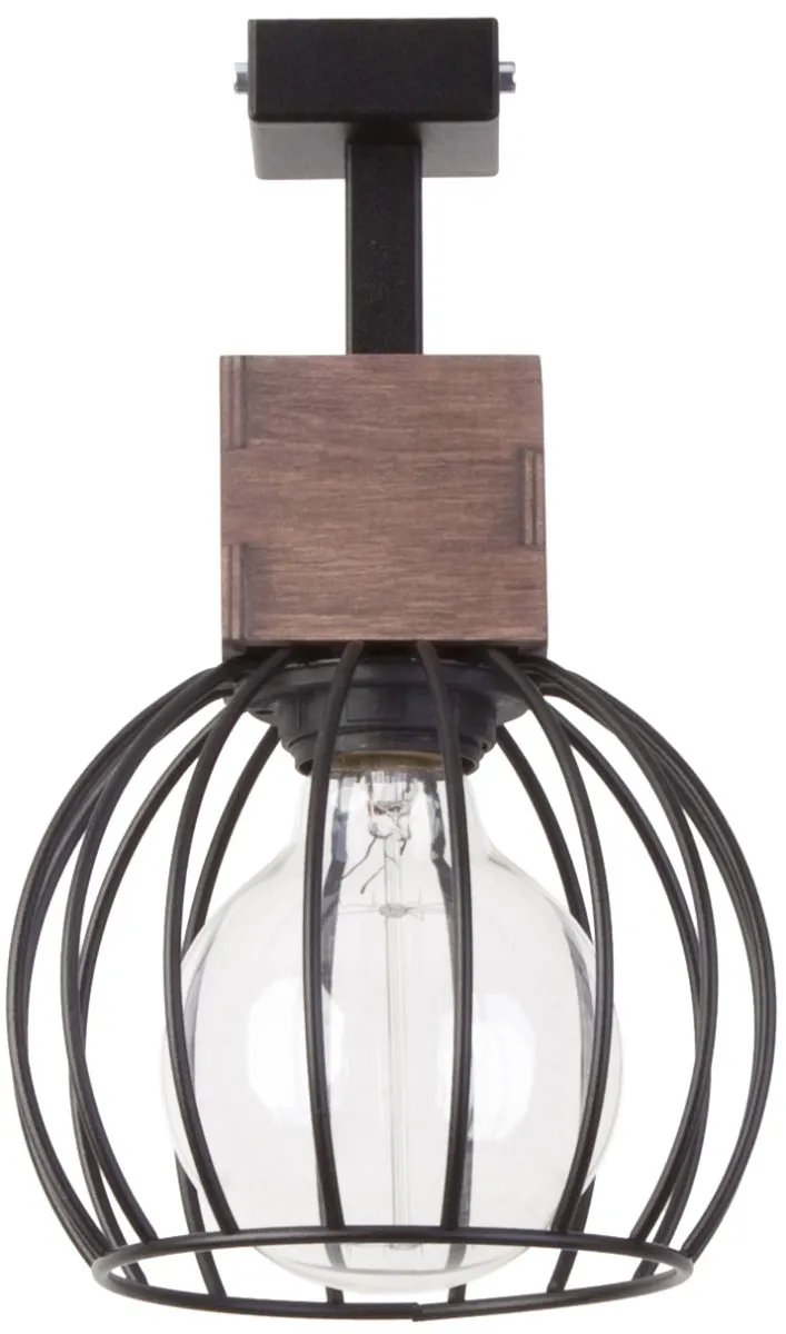 Lampa sufitowa/plafon MILAN 1 czarno-brązowy