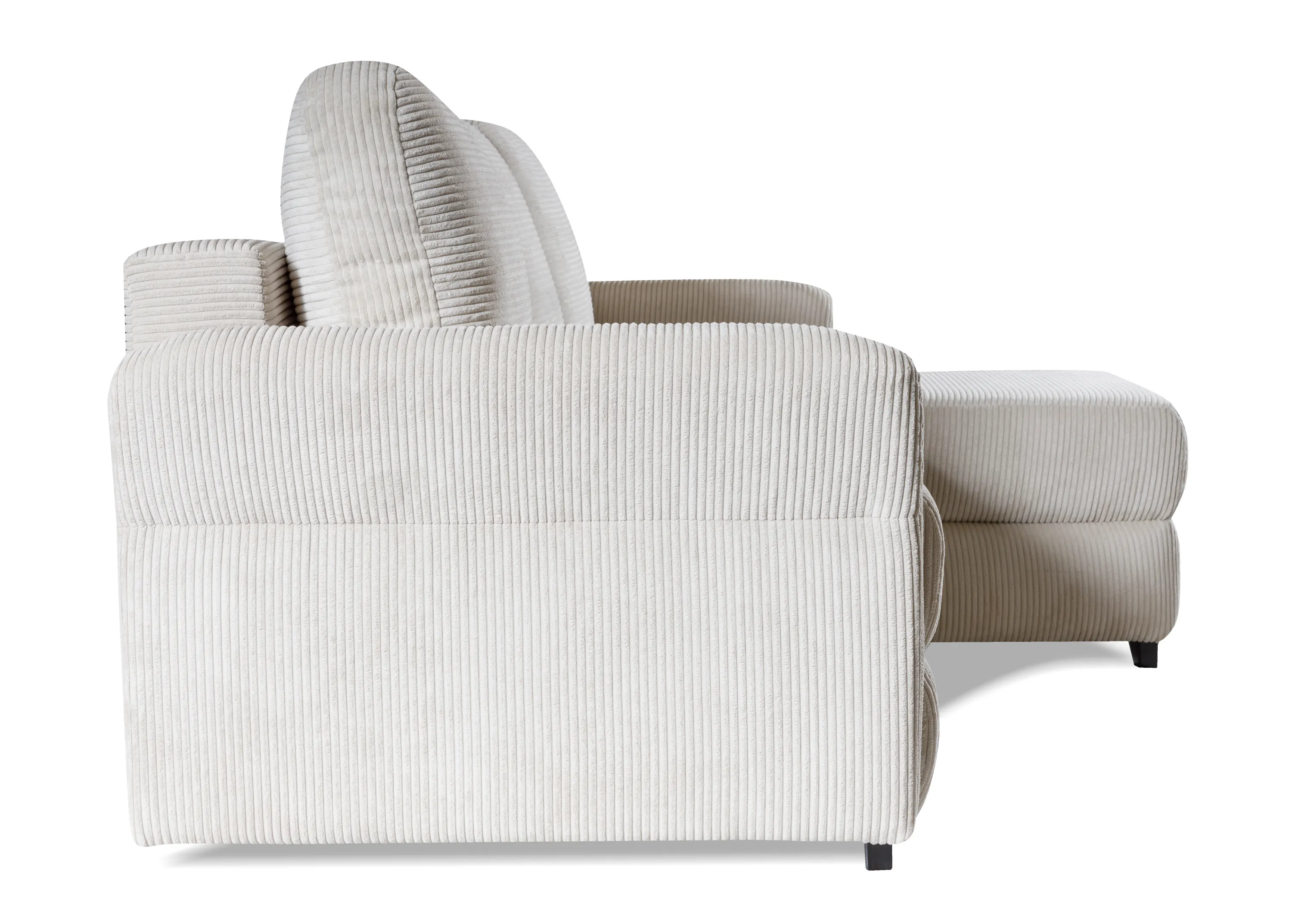 Narożnik rozkładany z pojemnikiem VOLT POSO 238 cm L/P beżowy - VOLT_POSO_100