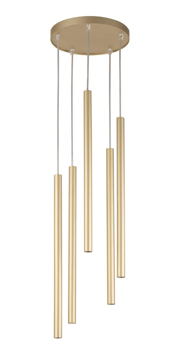 Lampa wisząca SOPEL 5 złota