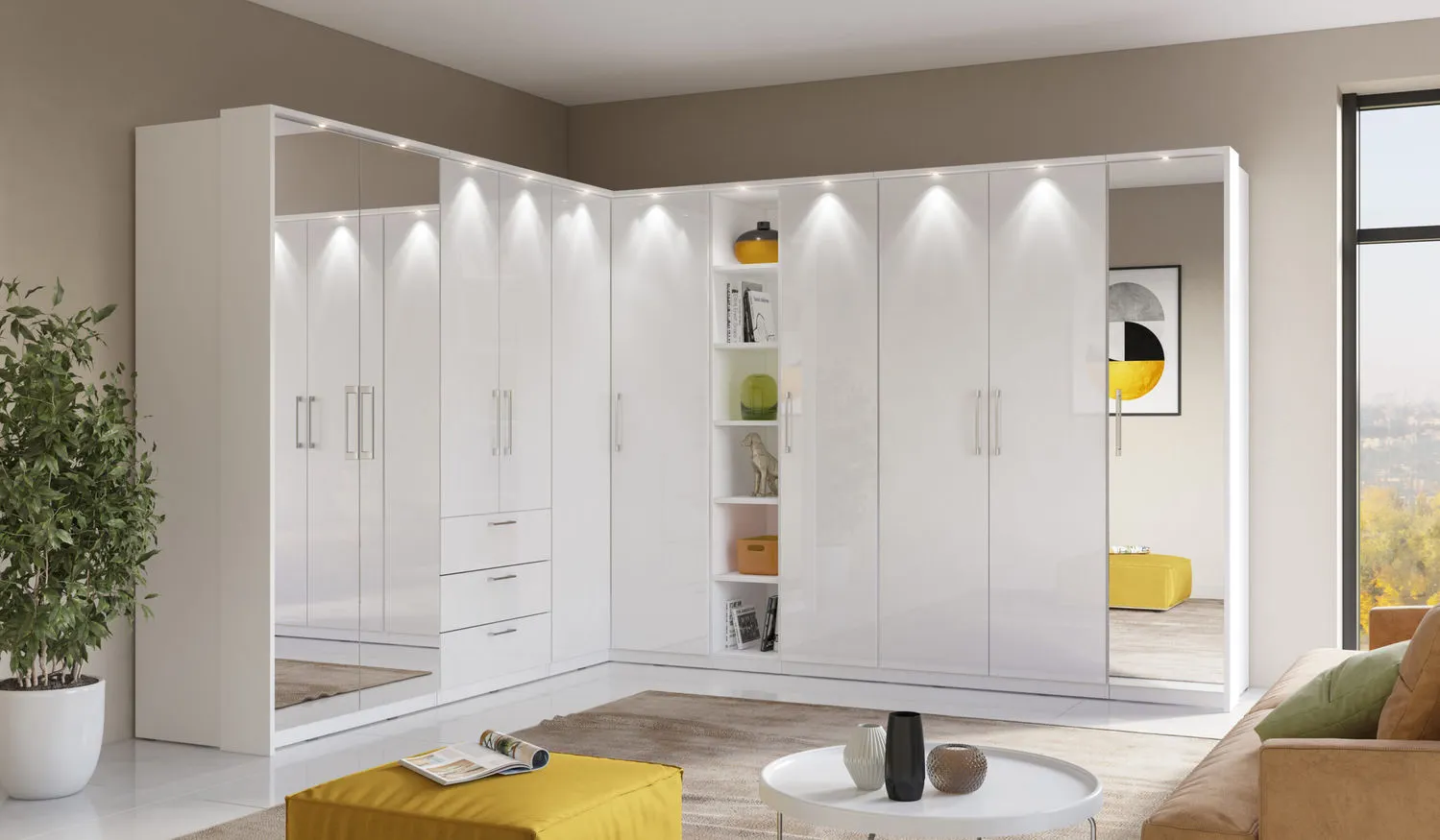 Półki do szafy 68 OPTIMA 3 sztuki biały - 2497KL01