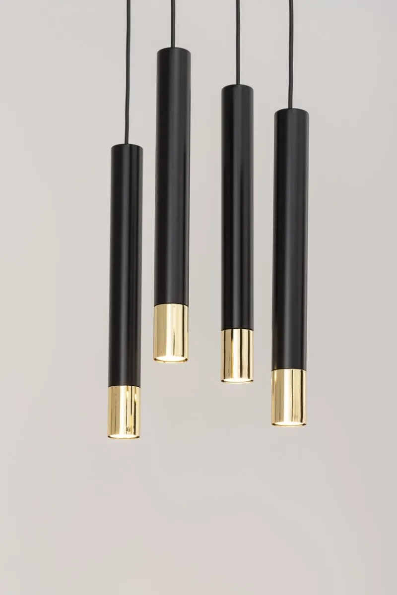 Lampa wisząca SOPEL GRAND 4 czarno-złota - SI_33396