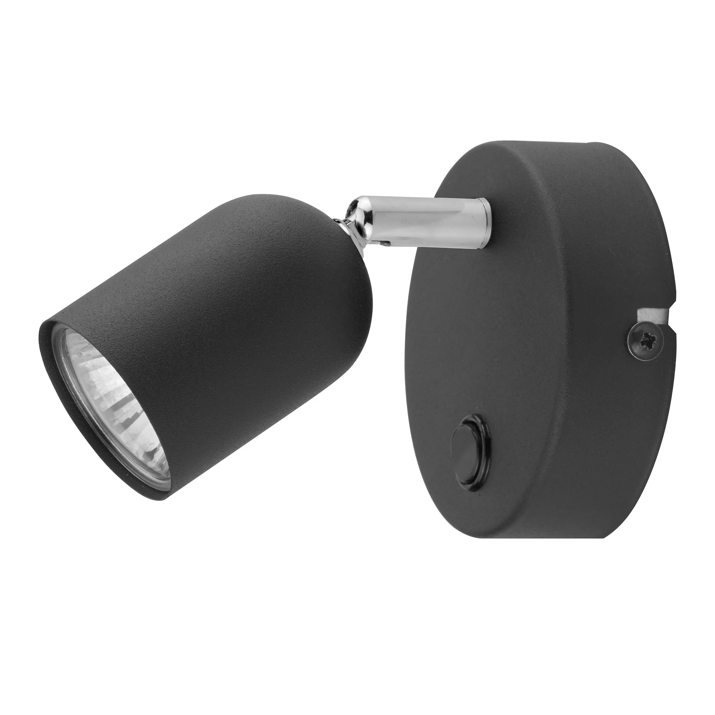 Kinkiet TOP czarny regulowany z włącznikiem 15x13x8cm - TK_4415