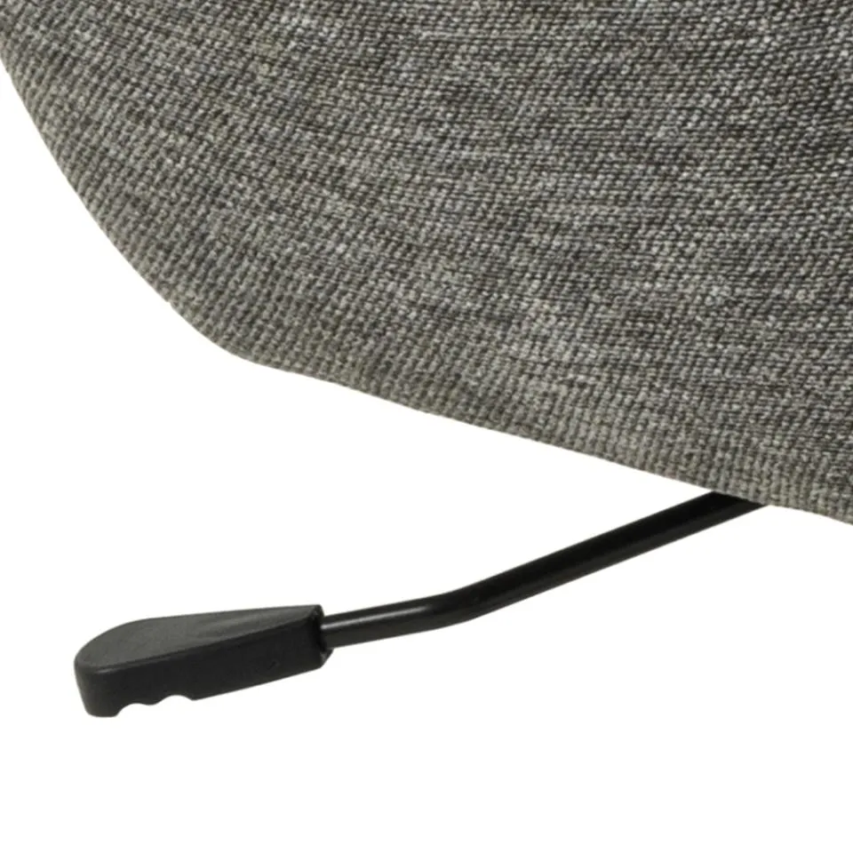 Fotel Sally z podnóżkiem Antracytowy Obrotowy - 0000094071