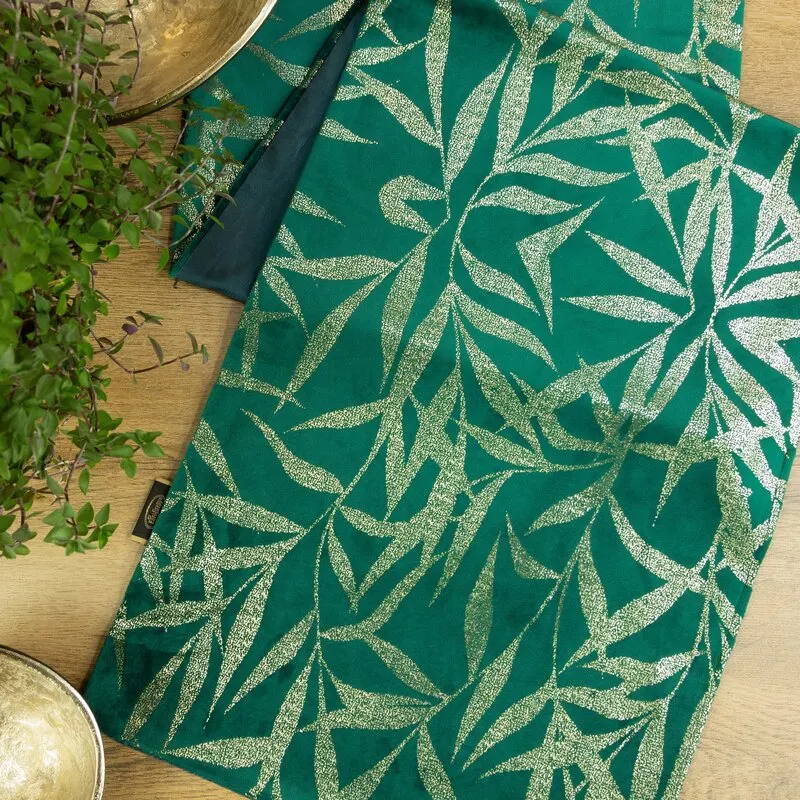 OBRUS BLINK 15 35 X 140 CM CIEMNOZIELONY - EU_389918