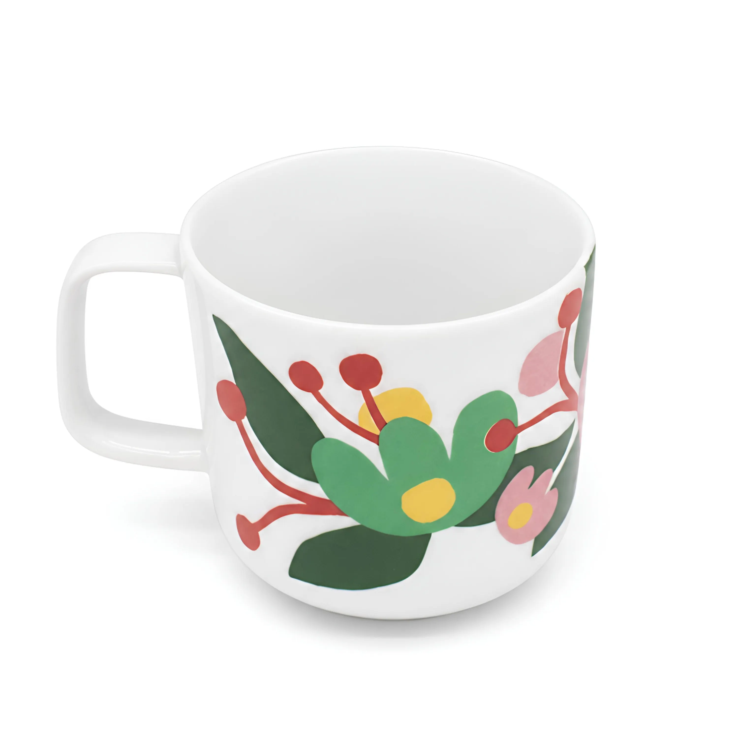 szklanka, kubek, kwiecisty, filiżanka, ceramiczny