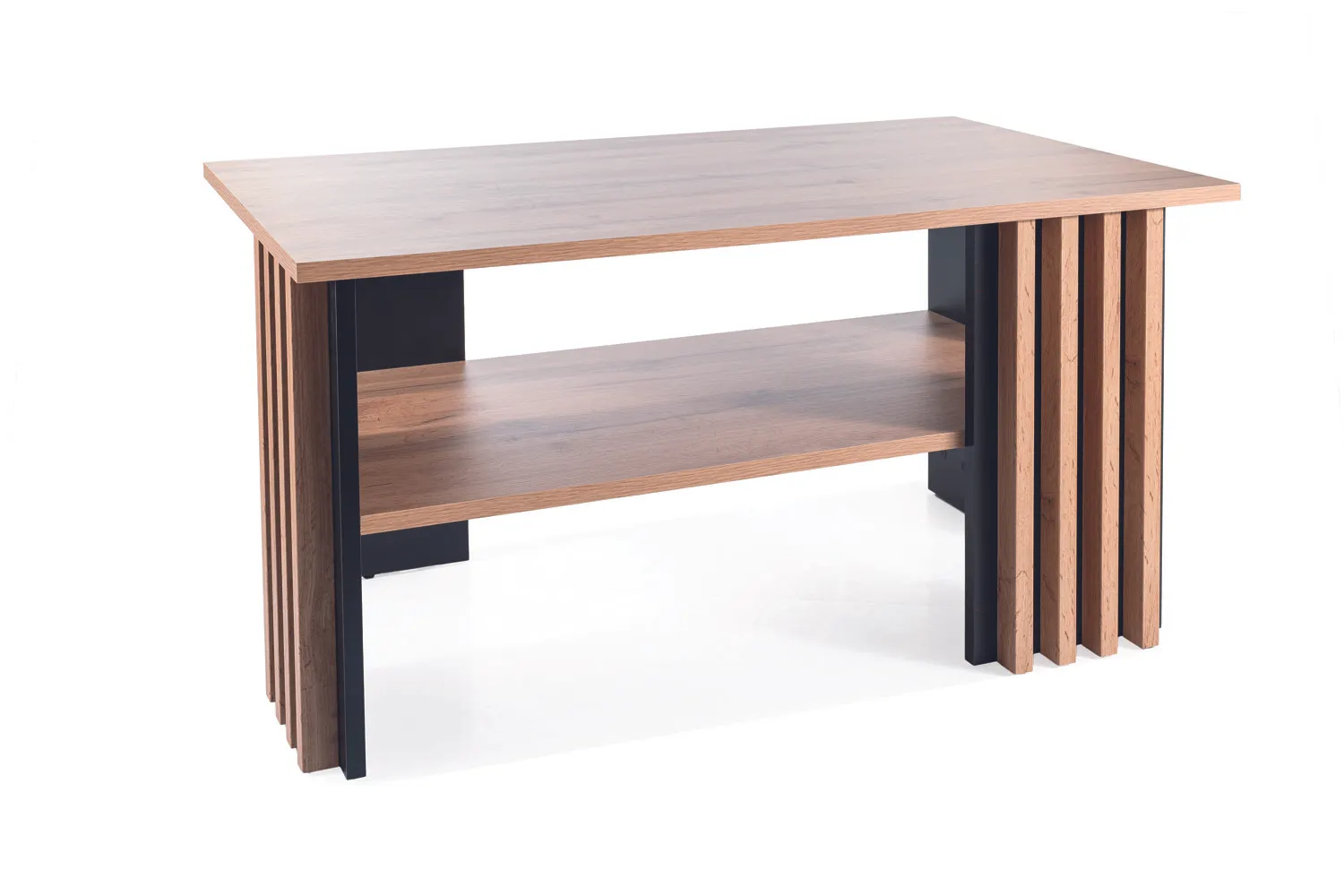 ŁAWA EVITA DĄB ARTISAN / CZARNY 100X60 SIGNAL - EVITADAC